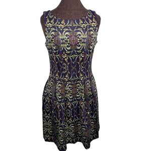 Gabby Skye Colorful Dress with Pockets